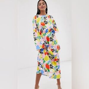 ASOS Gorgeous Colorful Floral Maxi Dress